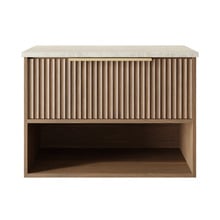 Merewether 750mm Wall Hung Single Vanity with Solid Surface Countertop